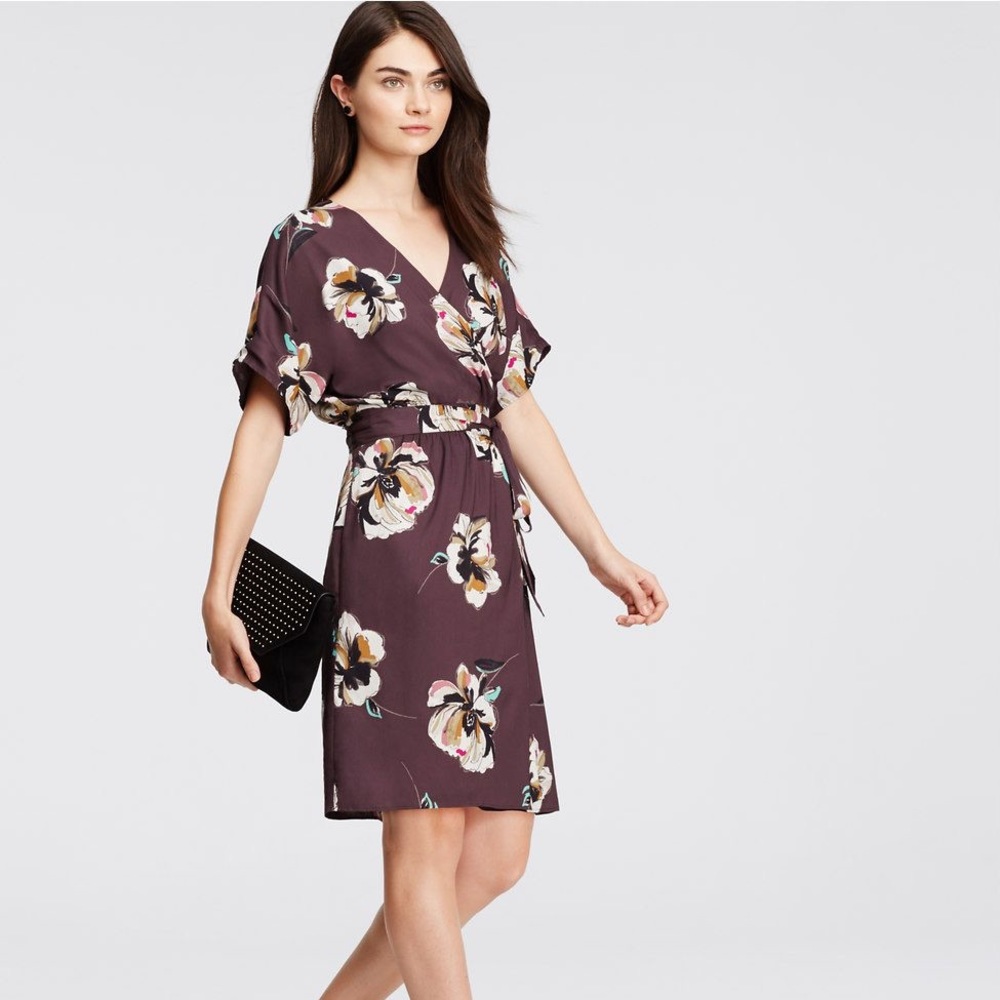 Floral wrap dress